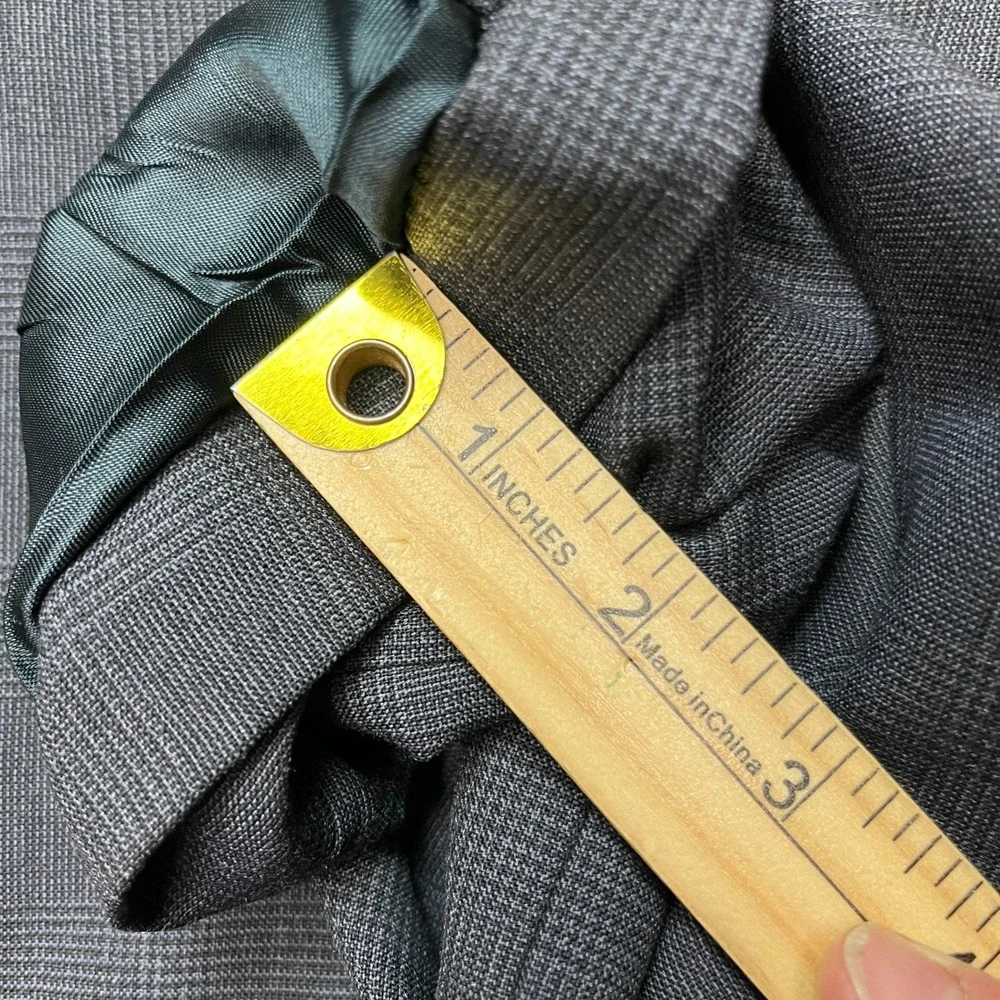 Vintage Brooks Brothers Blazer Men 44R Charcoal Gray Glen Plaid 2-Button USA EUC
